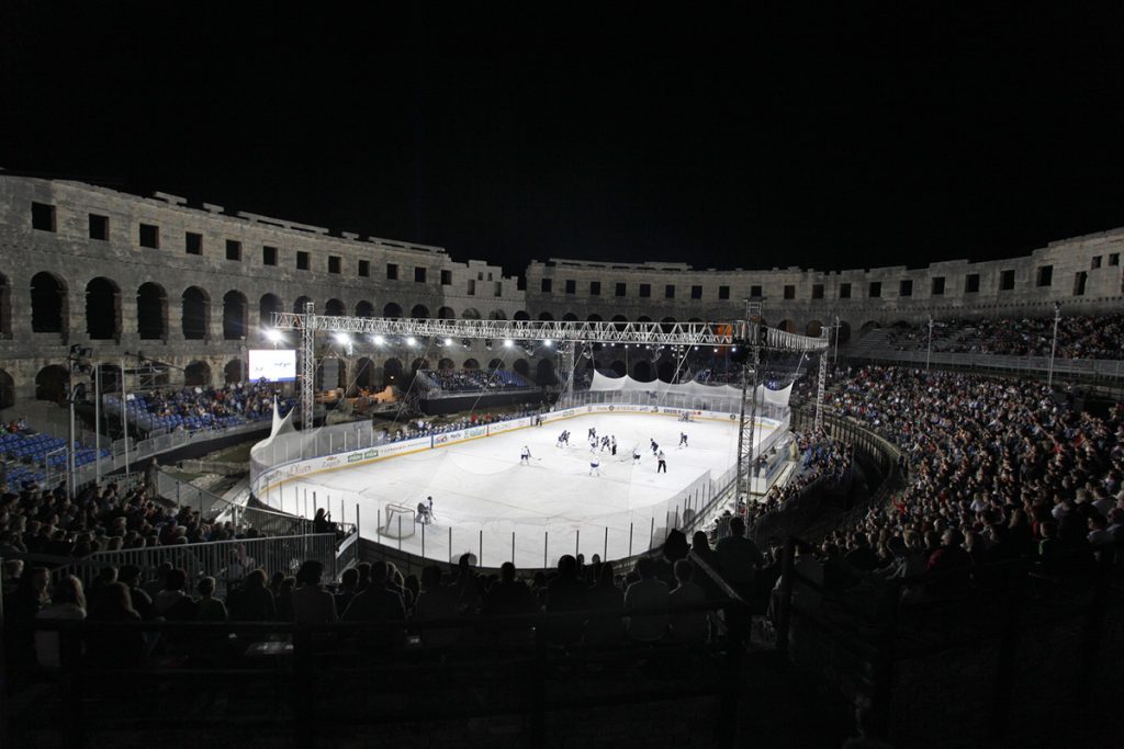 Pula Amphitheater Ice Hockey Game