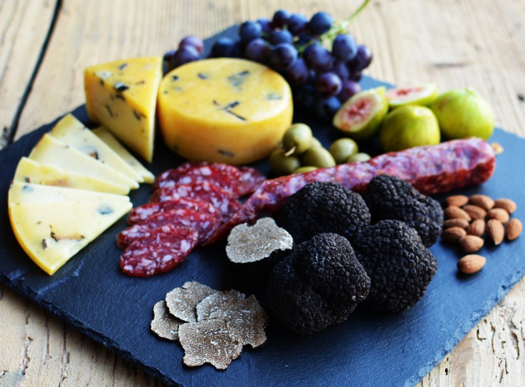 Truffles, Cheese, Dried Meat